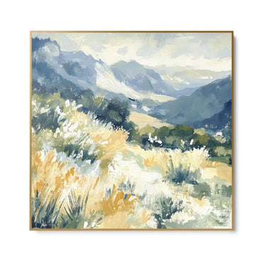 Quadro Stampa su Tela Valle Blu - CupidoDesign