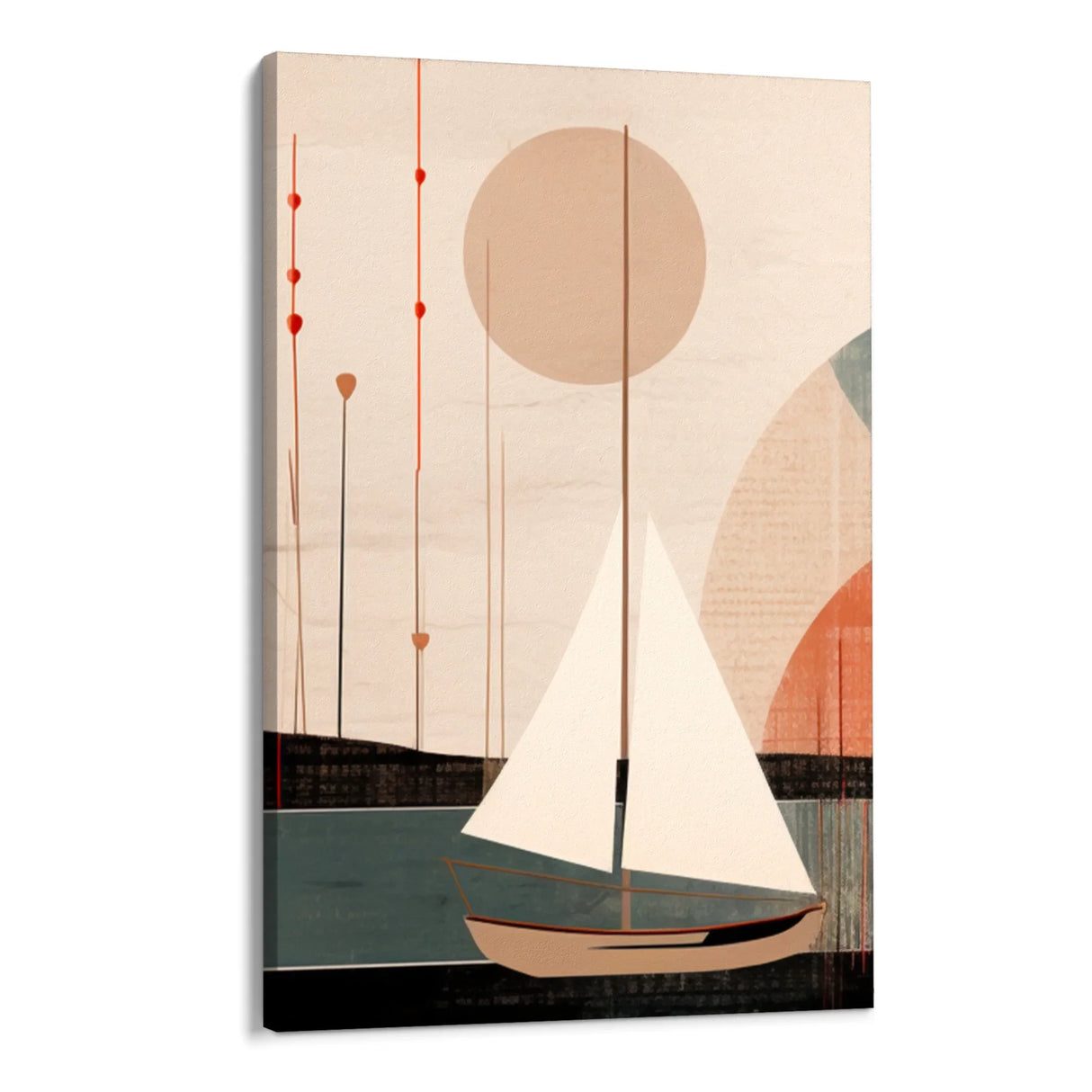 Quadro Stampa su Tela Vele geometriche - CupidoDesign