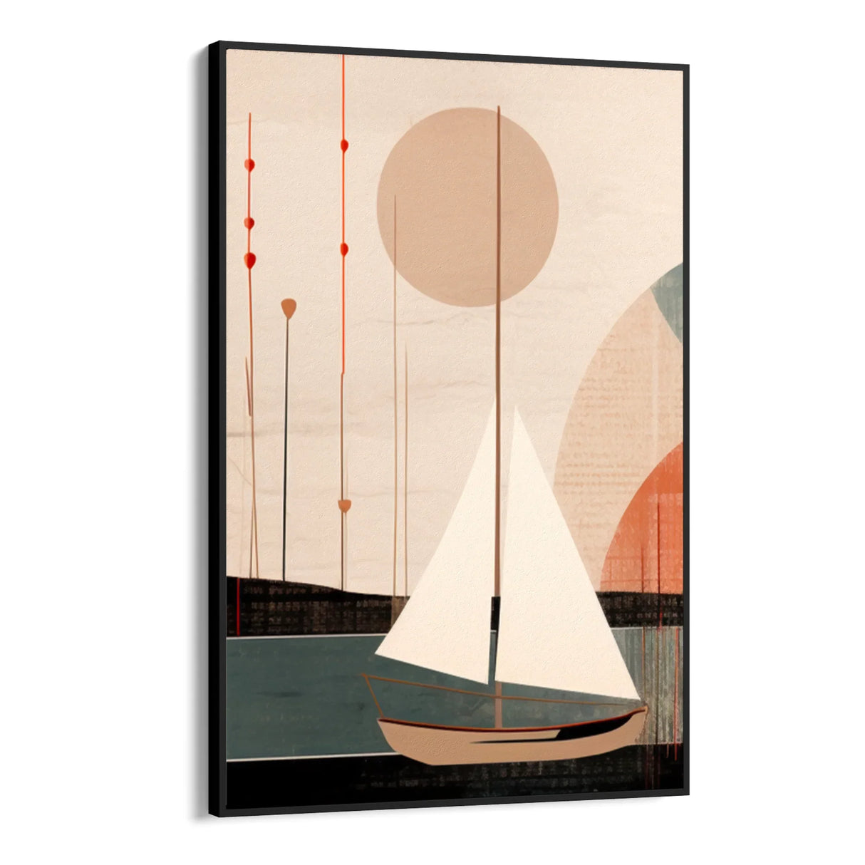 Quadro Stampa su Tela Vele geometriche - CupidoDesign