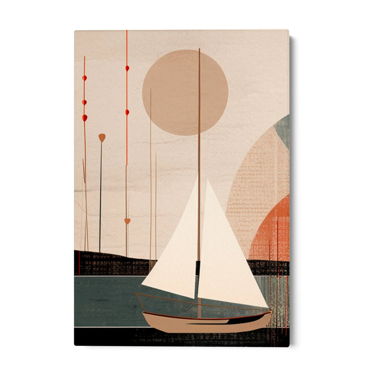 Quadro Stampa su Tela Vele geometriche - CupidoDesign