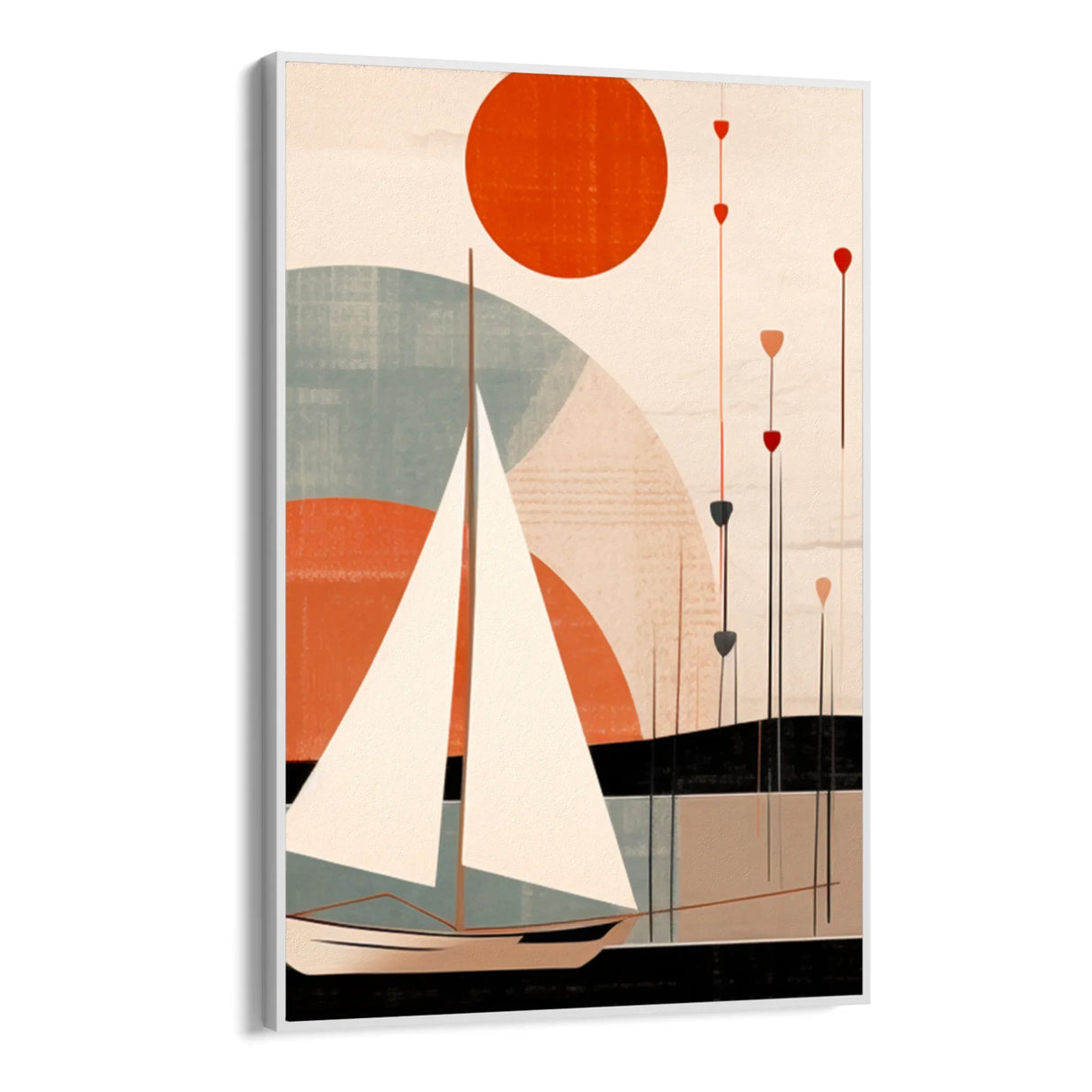 Quadro Stampa su Tela Vele geometriche - CupidoDesign