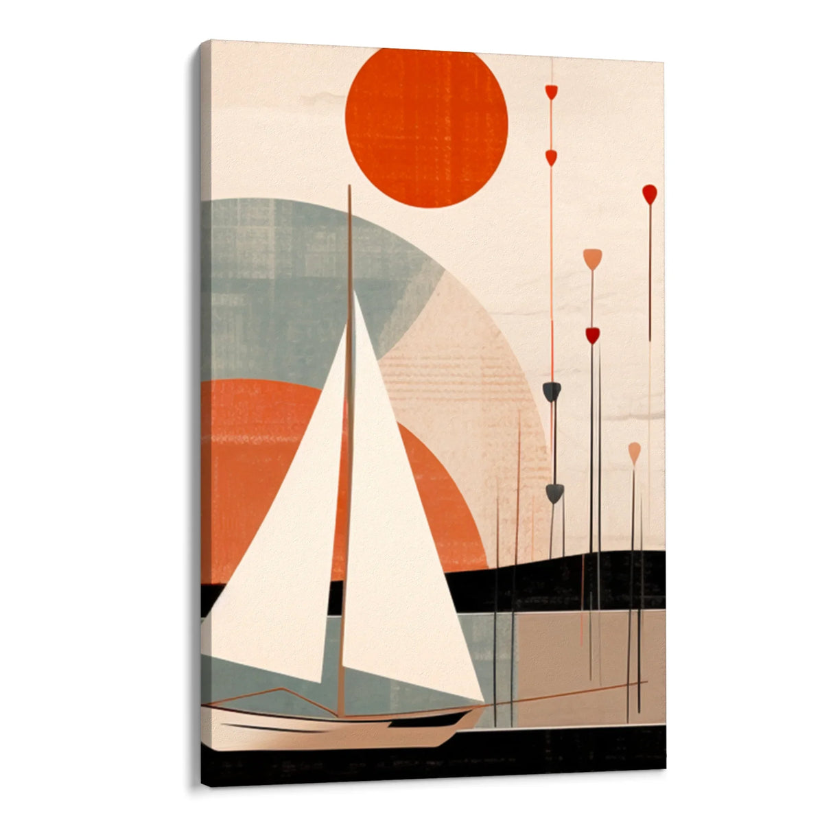 Quadro Stampa su Tela Vele geometriche - CupidoDesign
