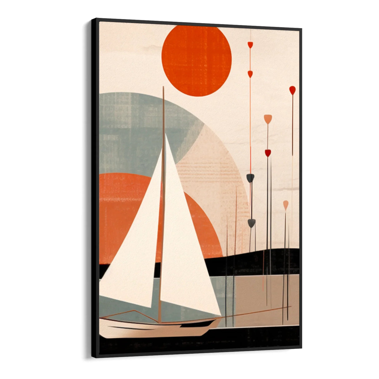 Quadro Stampa su Tela Vele geometriche - CupidoDesign