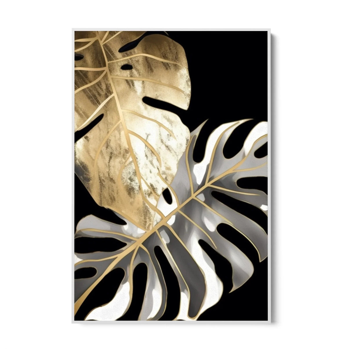 Quadro Stampa su Tela Venature D'oro - CupidoDesign