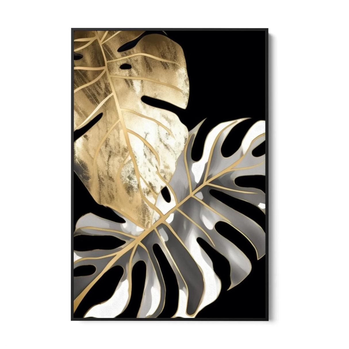 Quadro Stampa su Tela Venature D'oro - CupidoDesign