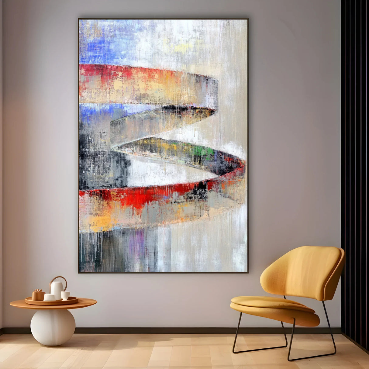 Quadro Stampa su Tela Vento Rosso - CupidoDesign