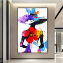 Quadro Stampa su Tela Vestita di Fiori - CupidoDesign