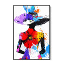 Quadro Stampa su Tela Vestita di Fiori - CupidoDesign