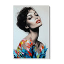 Quadro Stampa su Tela Vestito Floreale - CupidoDesign