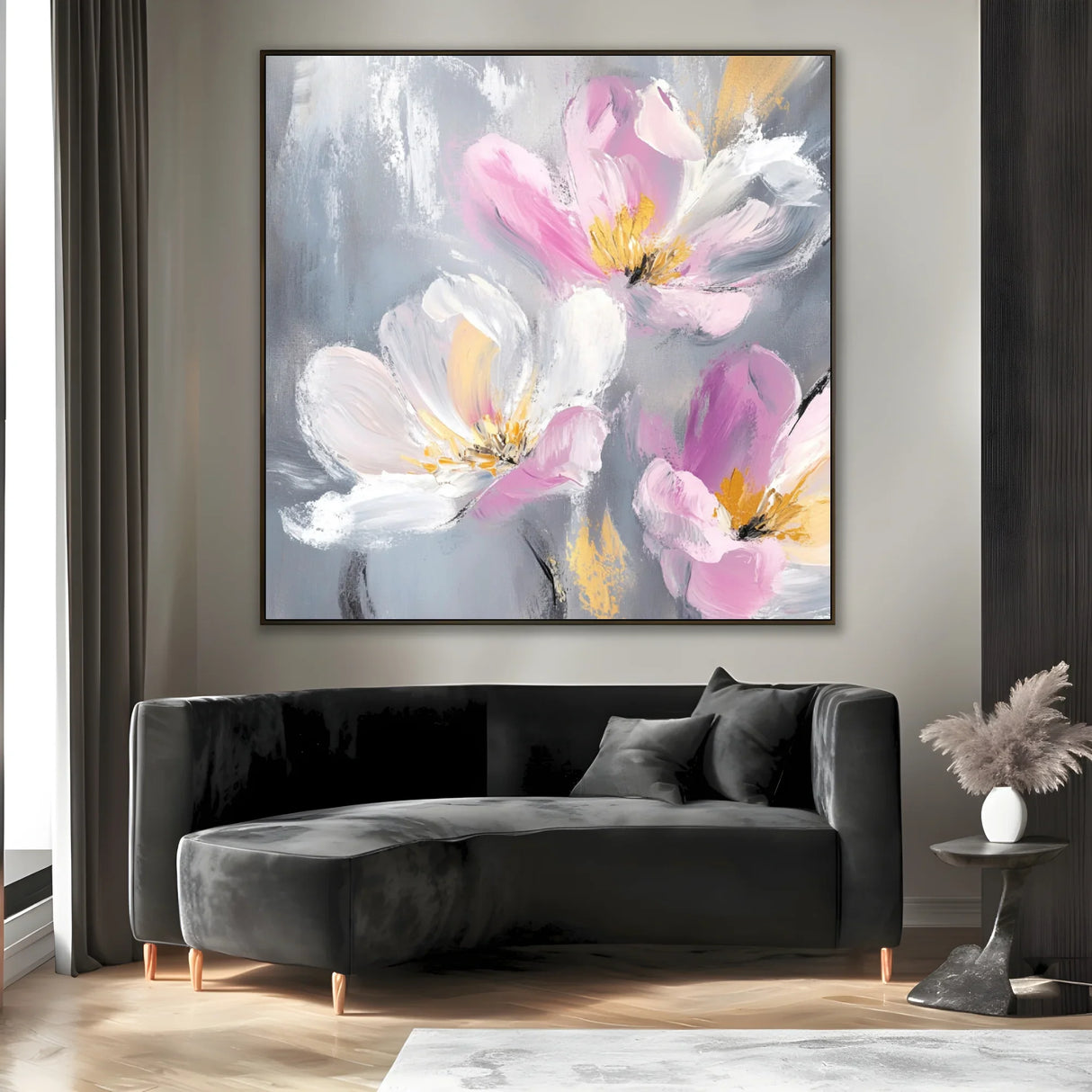 Quadro Stampa su Tela Vibrazione Rosa - CupidoDesign