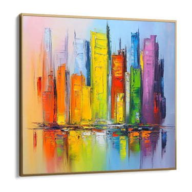 Quadro Stampa su Tela Vibrazione Urbana - CupidoDesign