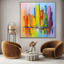 Quadro Stampa su Tela Vibrazione Urbana - CupidoDesign