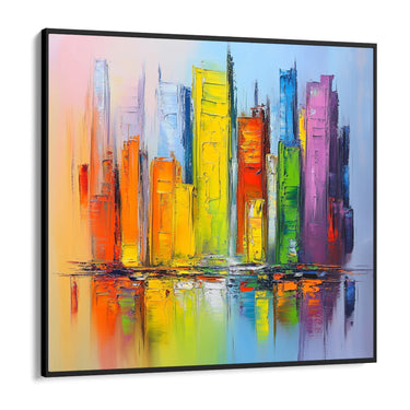 Quadro Stampa su Tela Vibrazione Urbana - CupidoDesign