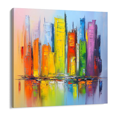 Quadro Stampa su Tela Vibrazione Urbana - CupidoDesign