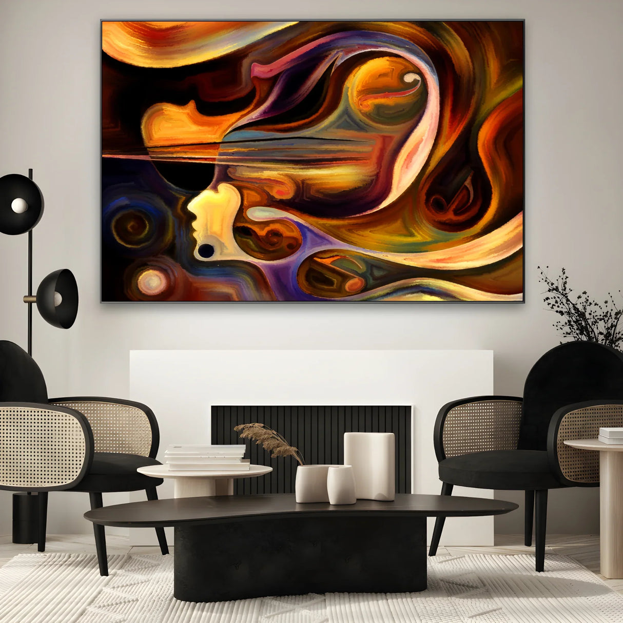 Quadro Stampa su Tela Vibrazioni interiori - CupidoDesign
