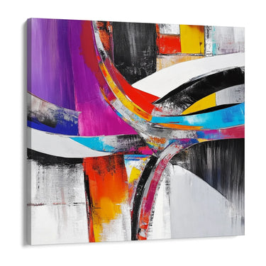 Quadro Stampa su Tela Viola Liquido - CupidoDesign