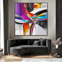 Quadro Stampa su Tela Viola Liquido - CupidoDesign
