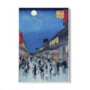 Quadro Stampa su Tela Vista notturna di Sarawaka, Utagawa Hiroshige - CupidoDesign
