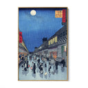 Quadro Stampa su Tela Vista notturna di Sarawaka, Utagawa Hiroshige - CupidoDesign