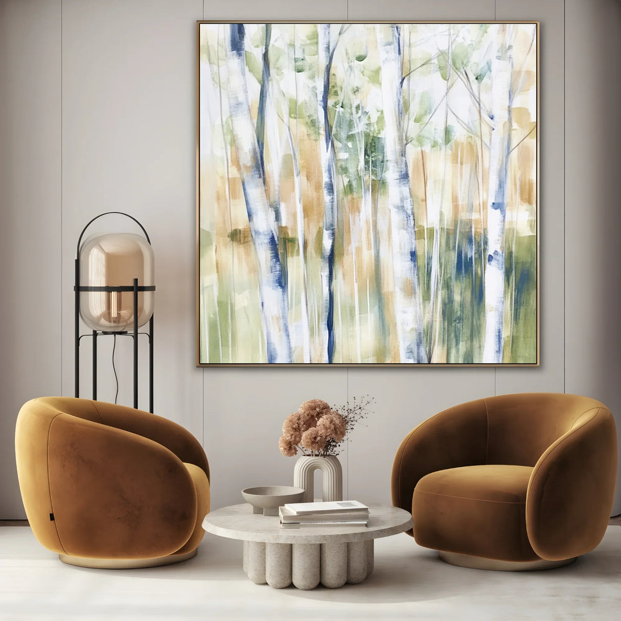 Quadro Stampa su Tela Voci tra i Fusti - CupidoDesign