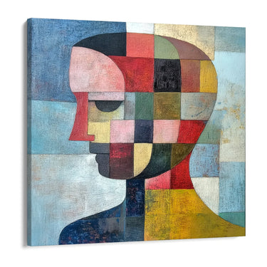 Quadro Stampa su Tela Volti Fluidi - CupidoDesign