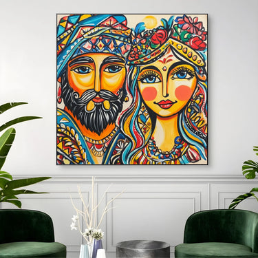 Quadro Stampa su Tela Volti Siciliani - CupidoDesign
