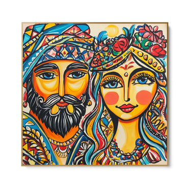 Quadro Stampa su Tela Volti Siciliani - CupidoDesign