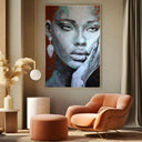 Quadro Stampa su Tela Volti in Fiore - CupidoDesign