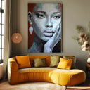 Quadro Stampa su Tela Volti in Fiore - CupidoDesign