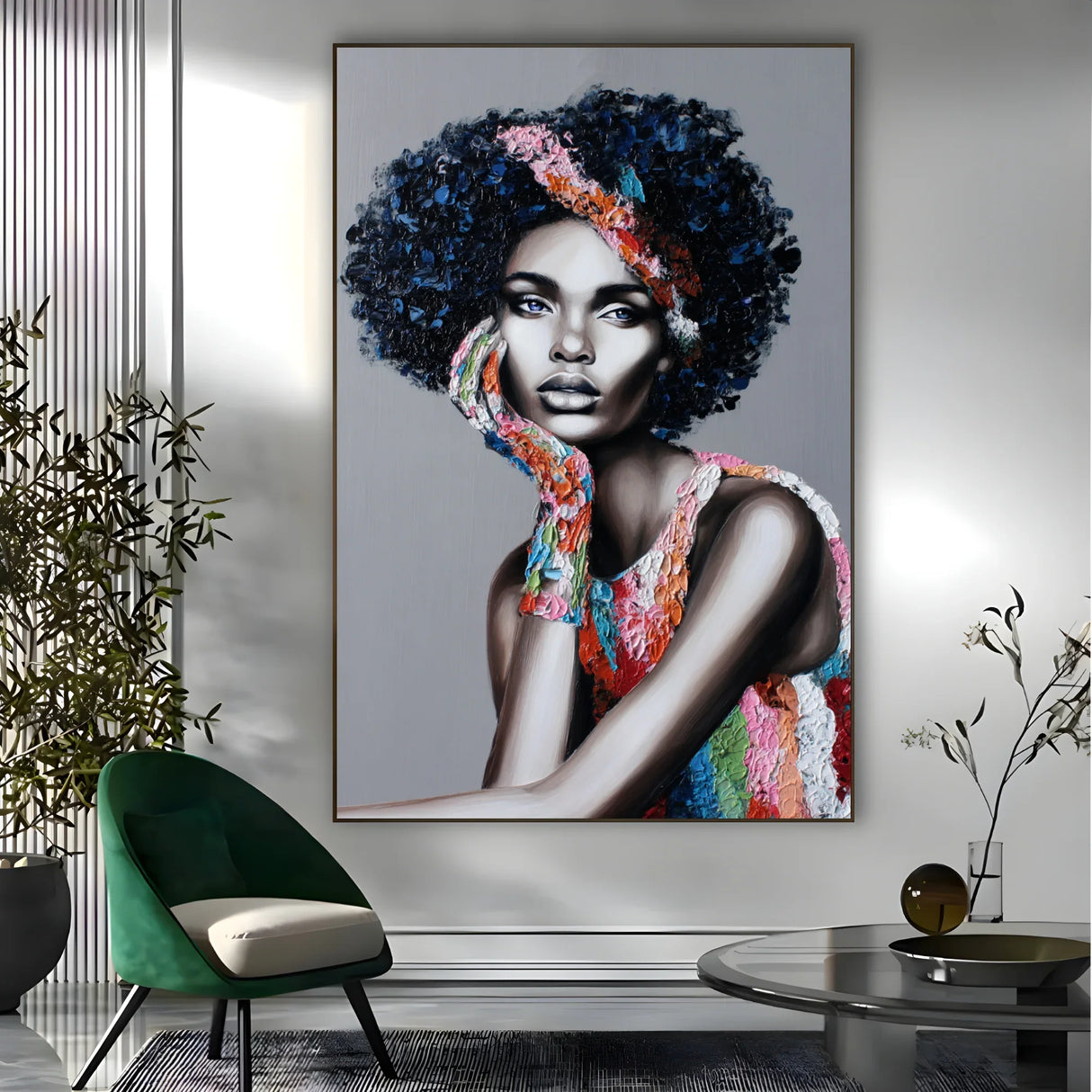 Quadro Stampa su Tela Volto Frammentato - CupidoDesign