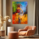 Quadro Stampa su Tela Vortici Cromatici - CupidoDesign