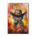 Quadro Stampa su Tela West Felino - CupidoDesign
