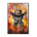 Quadro Stampa su Tela West Felino - CupidoDesign