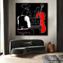Quadro Stampa su Tela Whiskey e Contrabbasso - CupidoDesign