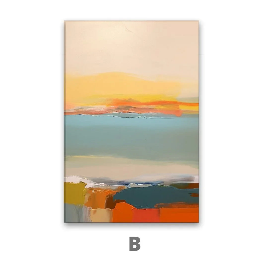 Quadro Stampa su Tela Abbraccio cromatico - CupidoDesign