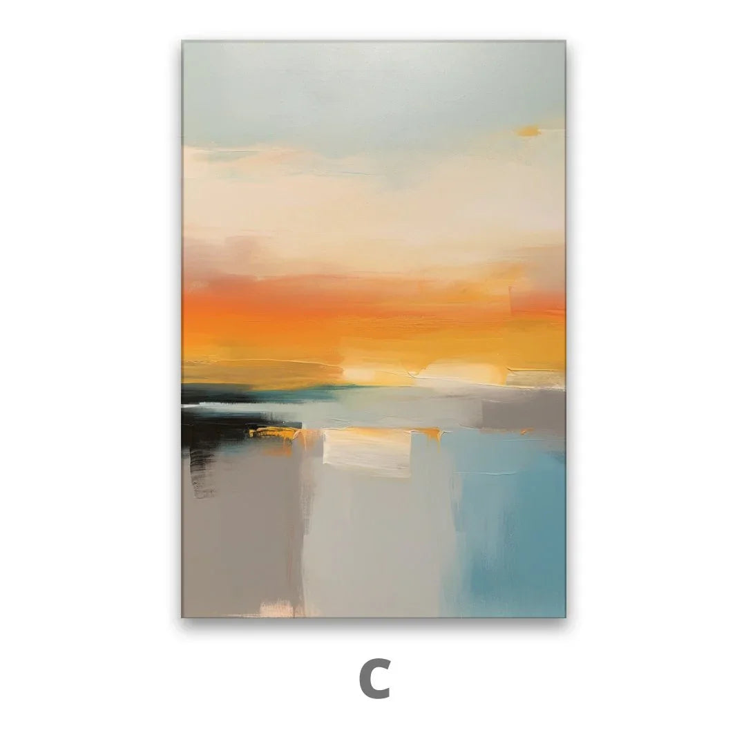 Quadro Stampa su Tela Abbraccio cromatico - CupidoDesign
