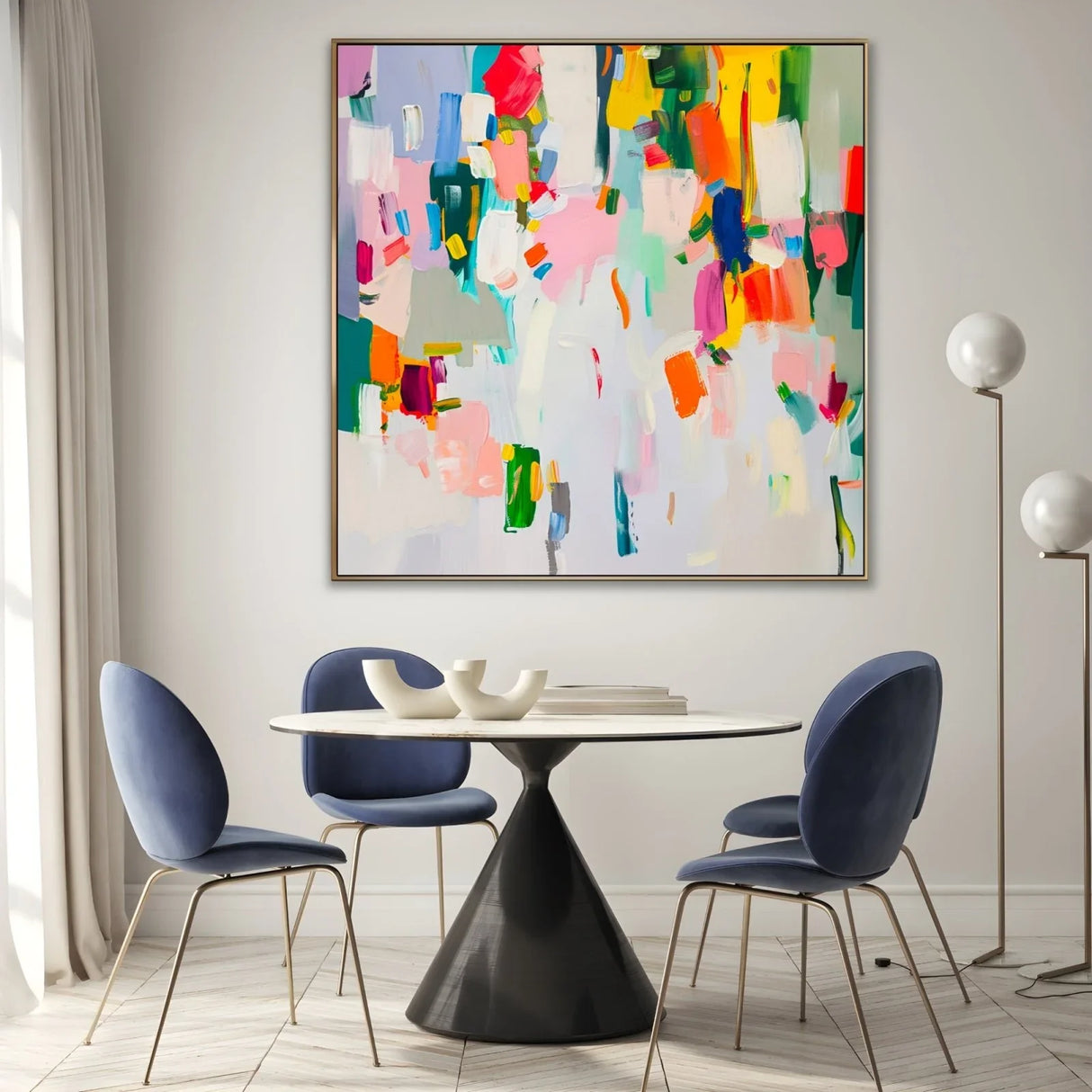 Quadro Stampa su Tela Abbraccio di Colori - CupidoDesign