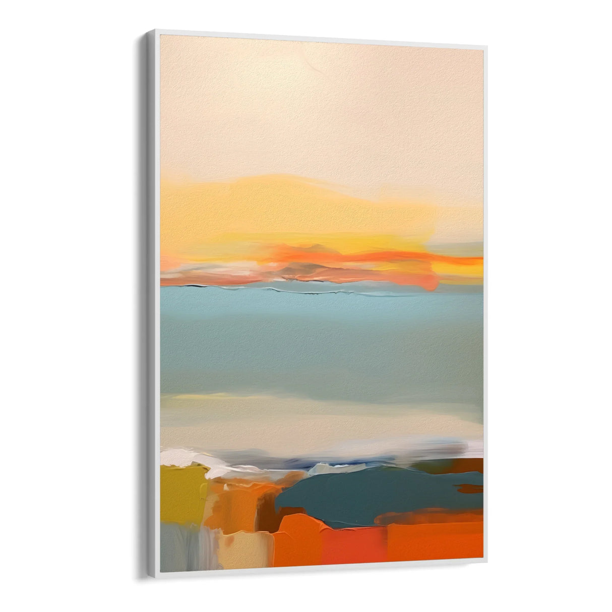 Quadro Stampa su Tela Abbraccio cromatico - CupidoDesign