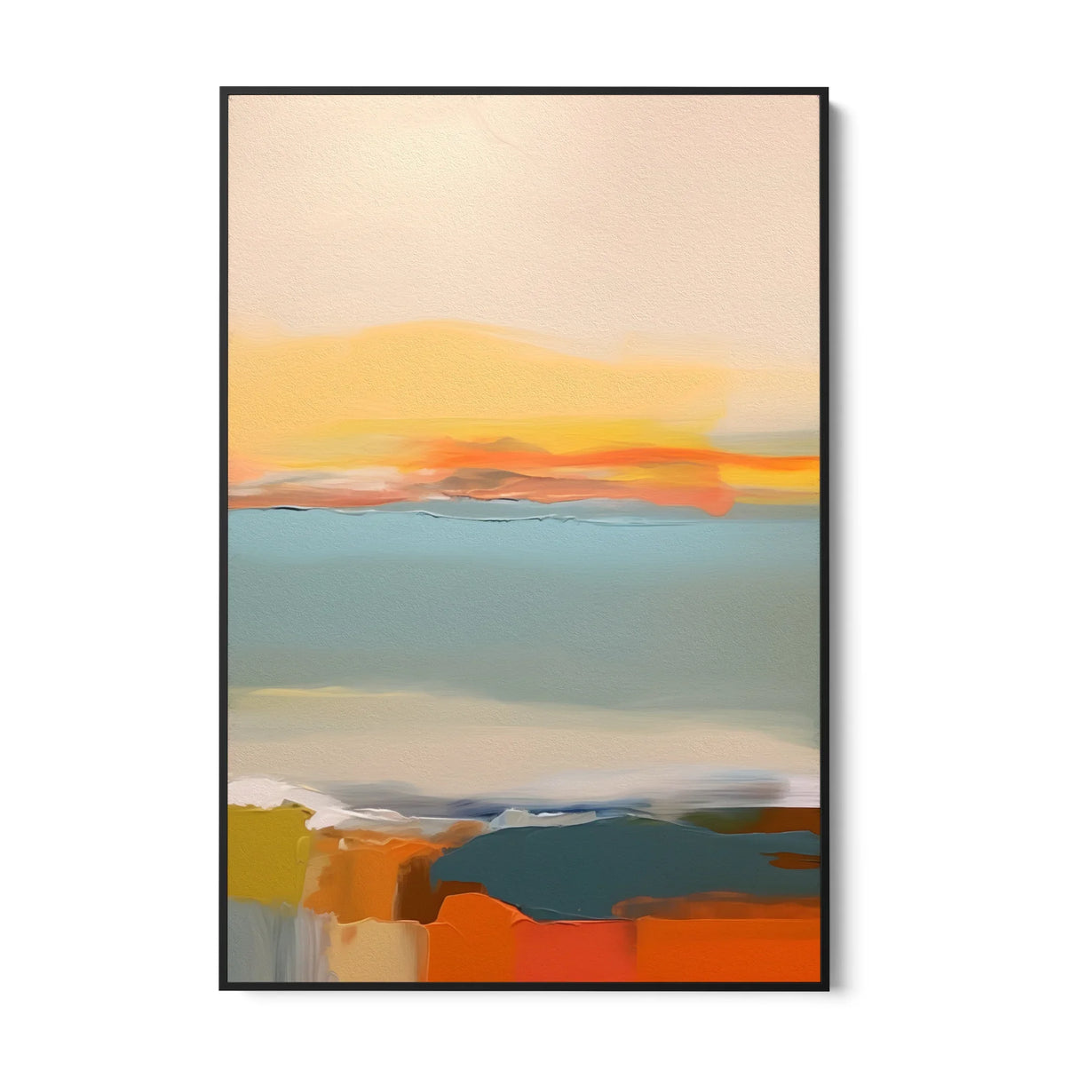 Quadro Stampa su Tela Abbraccio cromatico - CupidoDesign