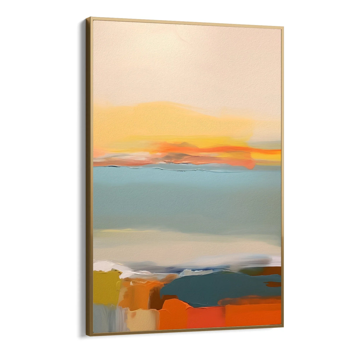 Quadro Stampa su Tela Abbraccio cromatico - CupidoDesign
