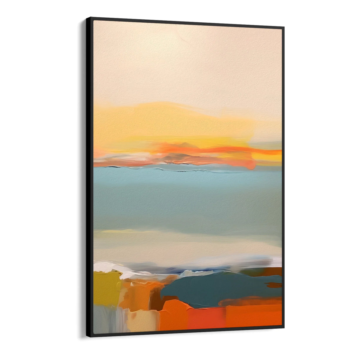 Quadro Stampa su Tela Abbraccio cromatico - CupidoDesign