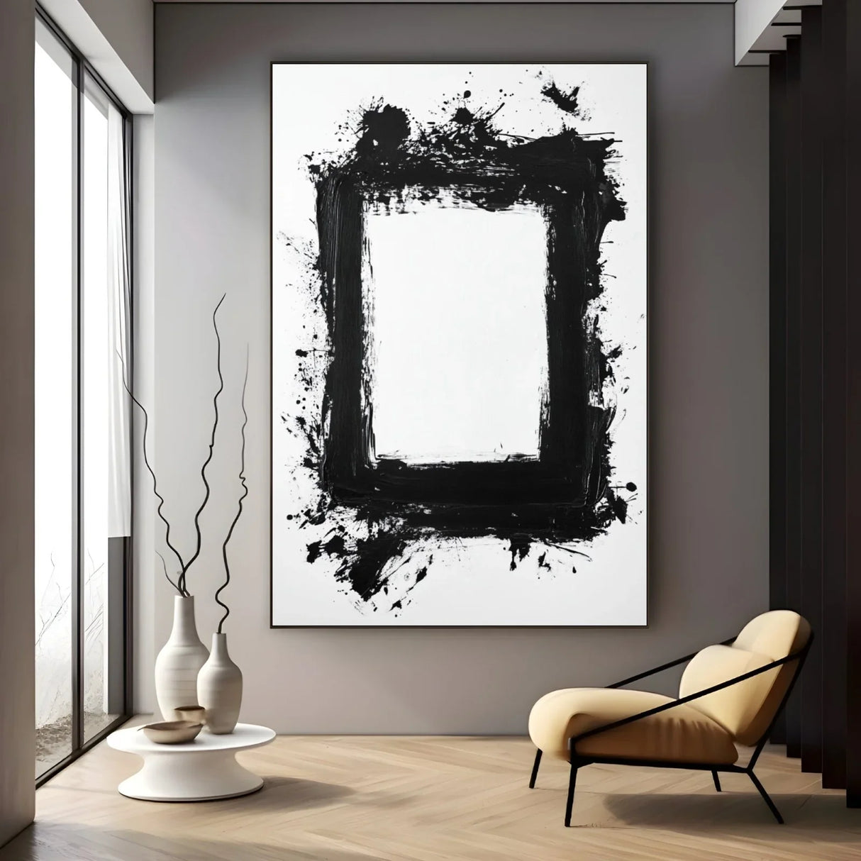 Quadro Stampa su Tela Al di là dello specchio - CupidoDesign