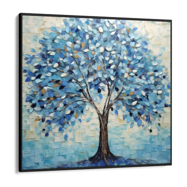 Quadro Stampa su Tela Albero azzurro - CupidoDesign