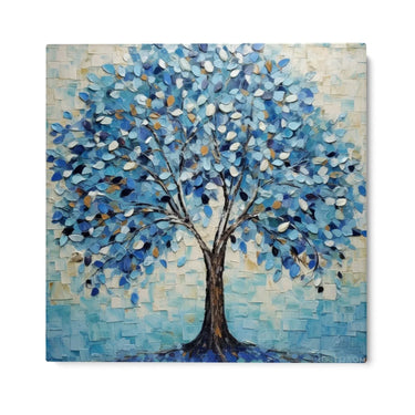 Quadro Stampa su Tela Albero azzurro - CupidoDesign