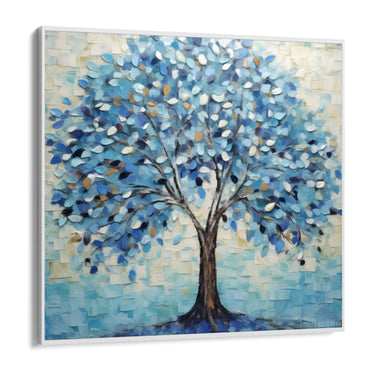 Quadro Stampa su Tela Albero azzurro - CupidoDesign