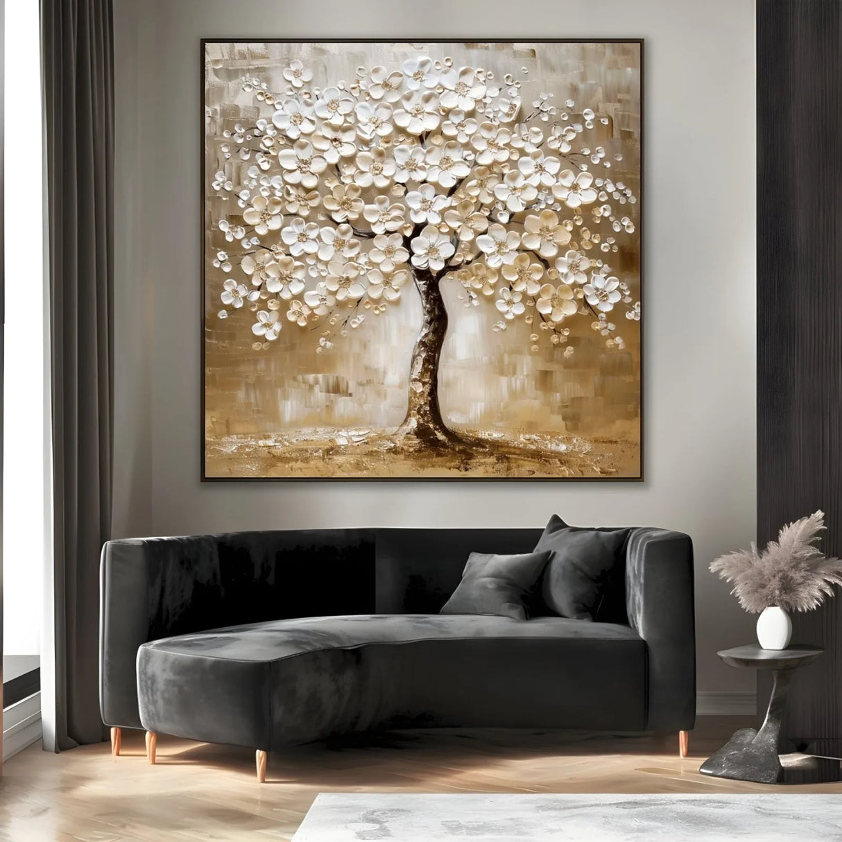 Quadro Stampa su Tela Albero dei Sogni Dorati - CupidoDesign