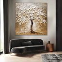 Quadro Stampa su Tela Albero dei Sogni Dorati - CupidoDesign