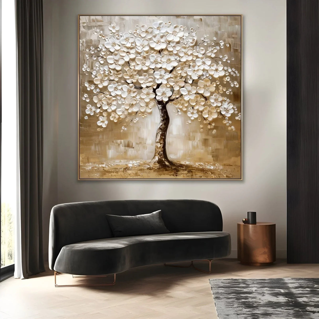 Quadro Stampa su Tela Albero dei Sogni Dorati - CupidoDesign