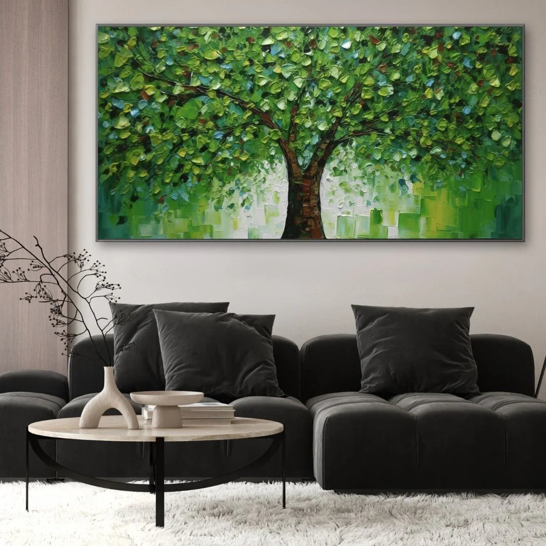 Adesivo da parete albero della vita monocolore - TenStickers Adesivo da parete albero della vita monocolore - TenStickers