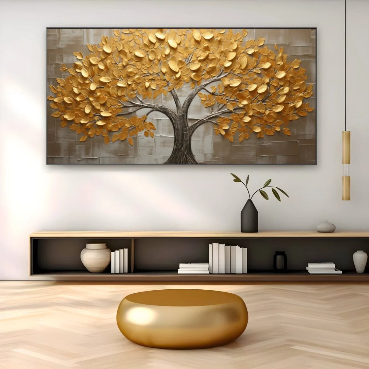 Quadro Stampa su Tela Albero dell'oro - CupidoDesign